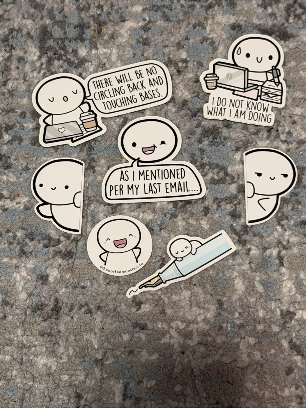 THECOFFEEMONSTERZCO Die Cut Stickers